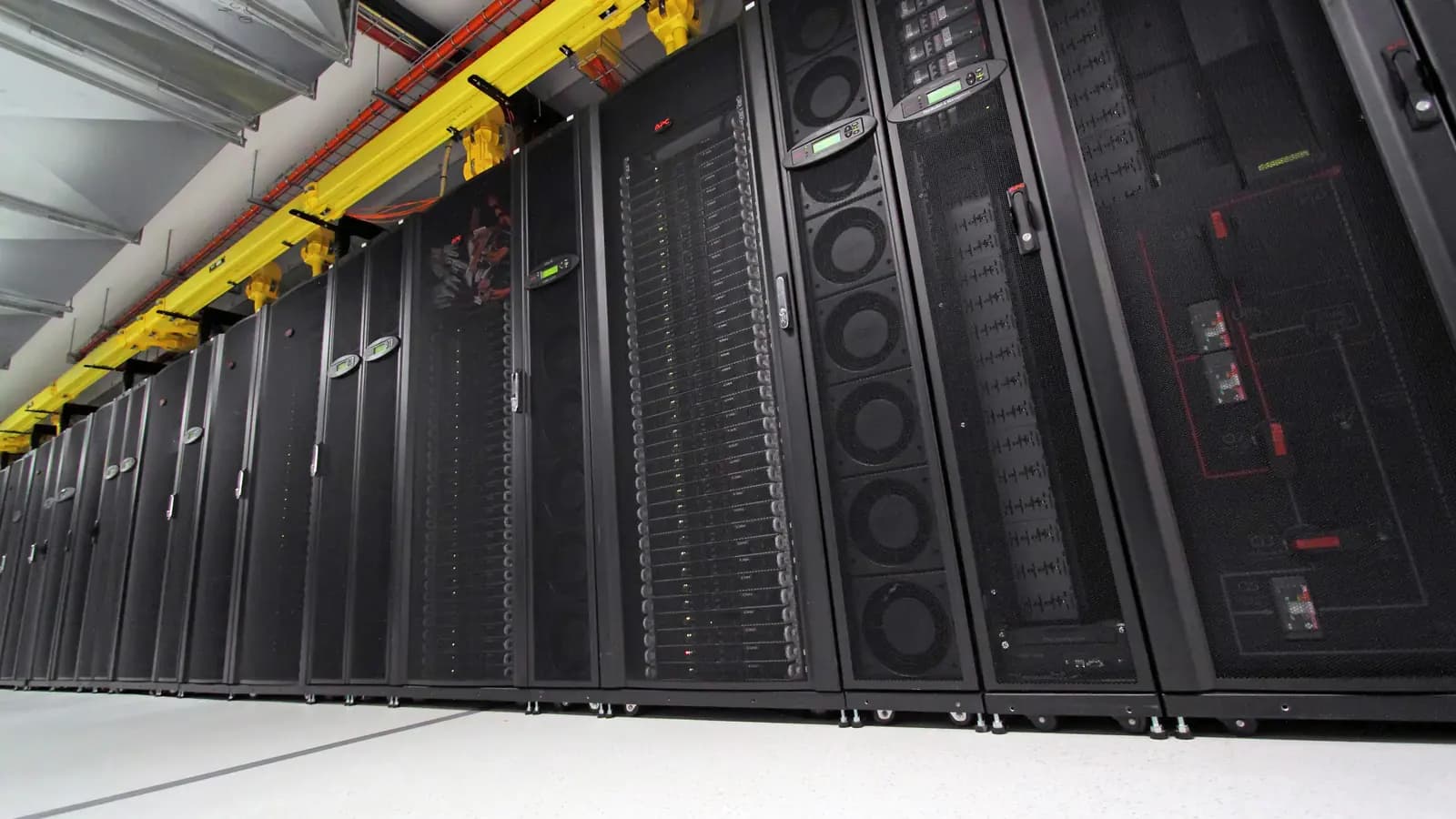 Computer servers in racks in a CSIRO photograph, illustrating the infrastructure behind a data feed